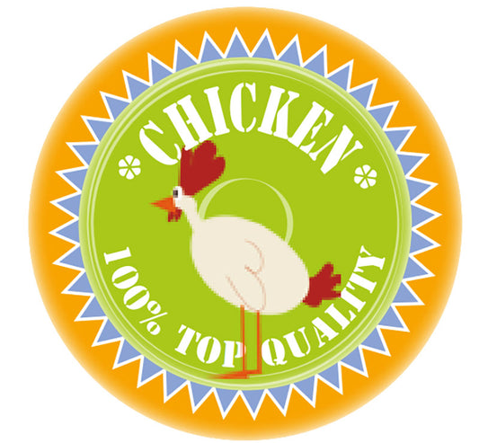 100% TOP QUALITY CHICKEN LABEL PICT(1000