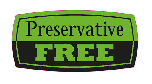PRESERVATIVE FREE LABEL GRN & BLK(1000)