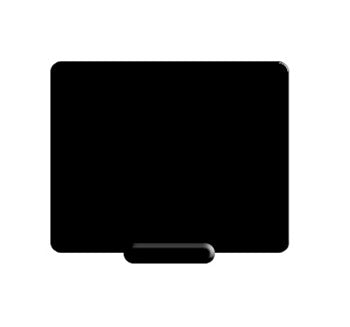 90MMX90MM BLACK PLAIN WITH HOLES TICKETS