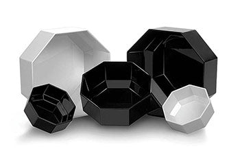 9 x 4 BLACK OCTAGONAL BOWL (M9-4BL)