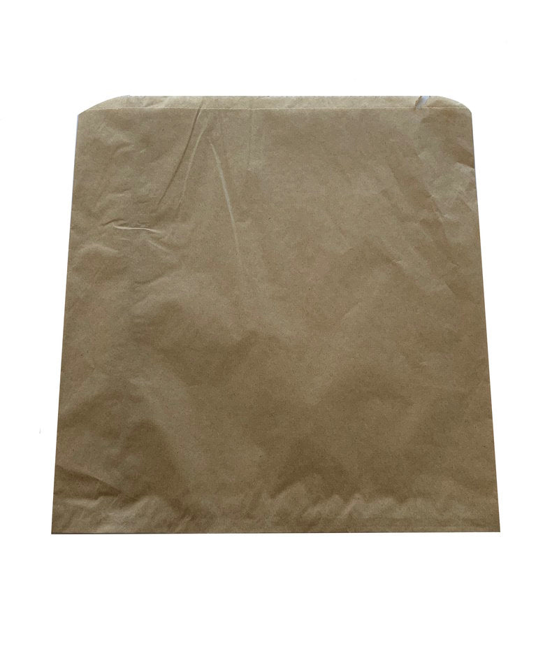 PAPER BAG- 4SQUARE BROWN 240X205MM (500)
