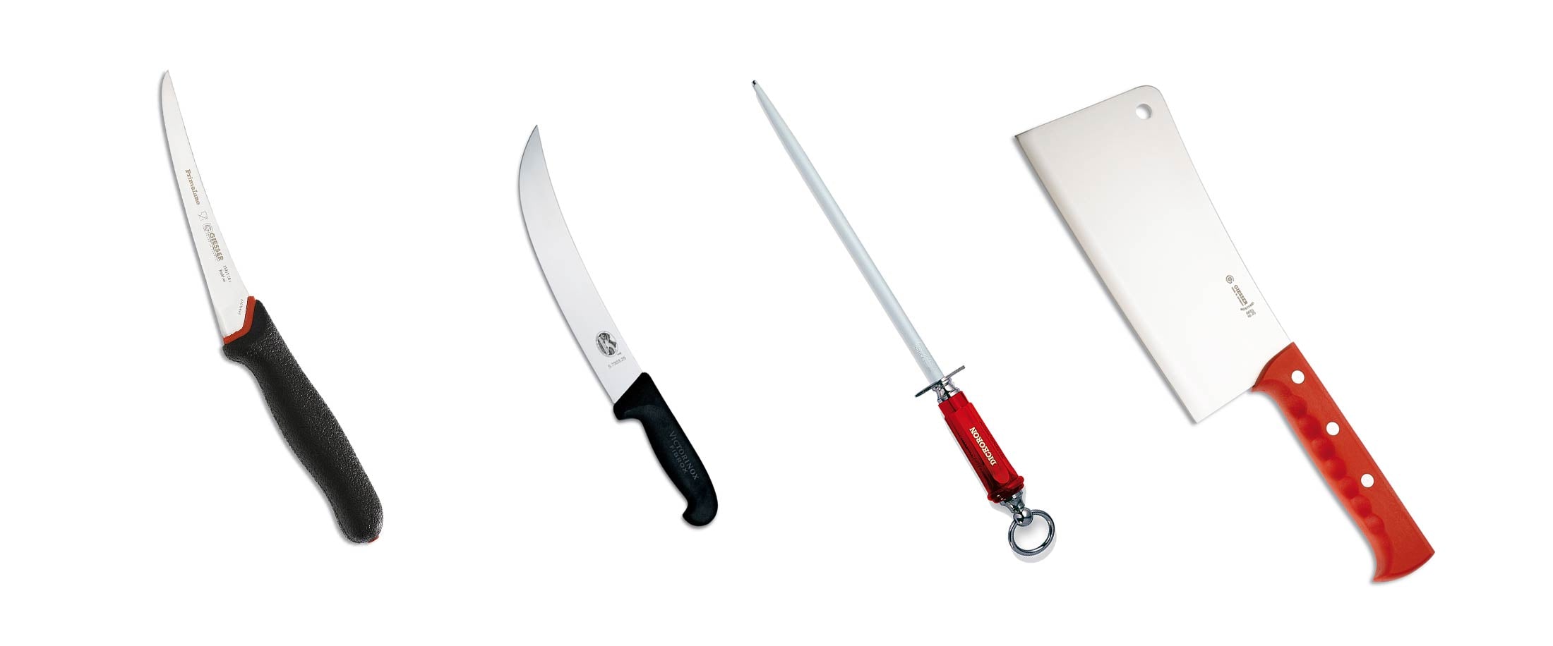 Complete Butcher Supplies stock a range of knives and steels