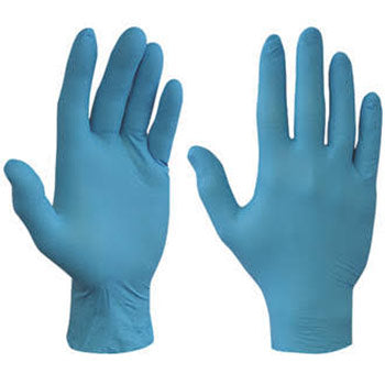 NITRILE BLUE LARGE GLOVES(100)POWDER/FRE