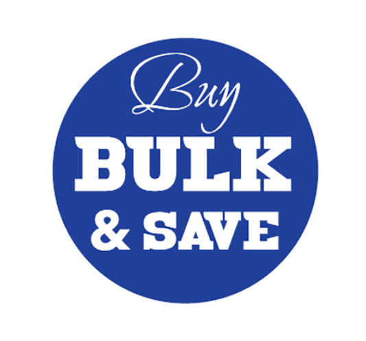 BUY BULK & SAVE LABELS(BLUE & WHITE)1000