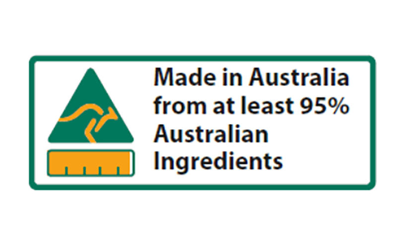95% MADE IN AUSTRALIA LABELS(1000)