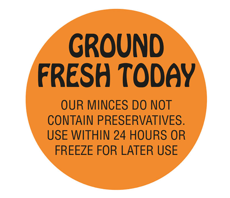 GROUND FRESH TODAY LABELS(500)43 CIRCLE