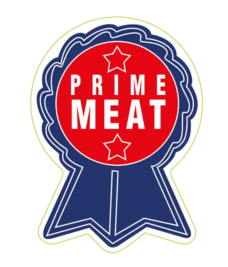 PRIME MEAT  LABELS BLUE/RED RIBBON(500)