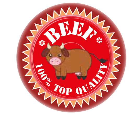 100% TOP QUALITY BEEF LABEL PICT(1000)