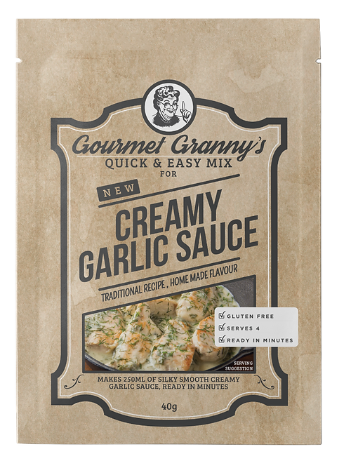 G/GRANNY'S CREAMY GARLIC SAUCE(40g X12)
