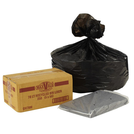 78LT BLACK BIN LINER BLACK(250)