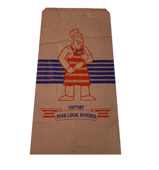 BAGS-No 6 PAPER BUTCHERS BROWN(500)