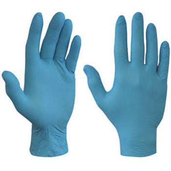 GLOVES NITRILE BLUE XLARGE(100)POWDER/FR