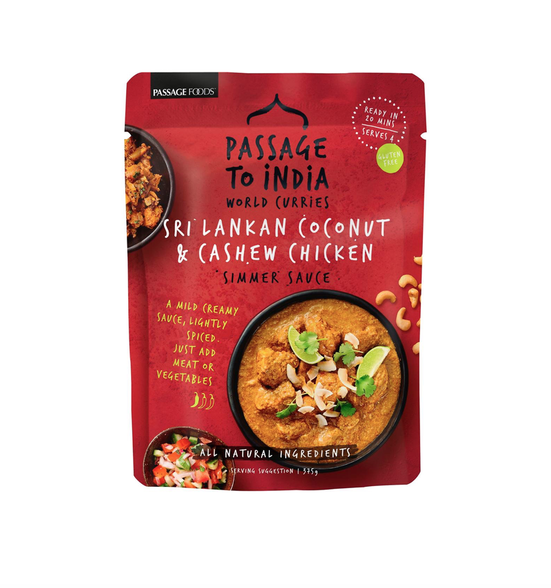 PASSAGE COCONUT CASHEW CHICKEN 6X375G